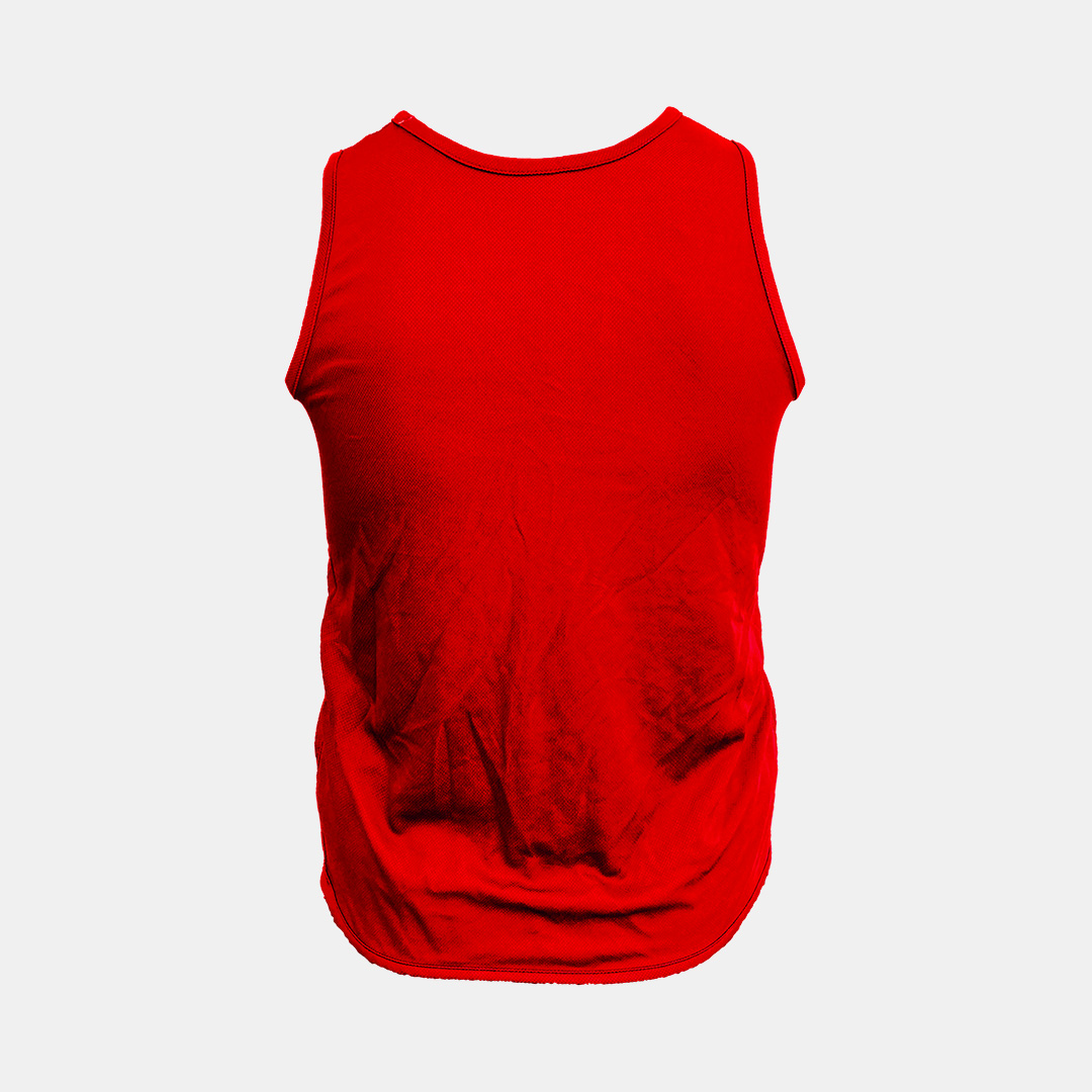 Red A Pinnie Back